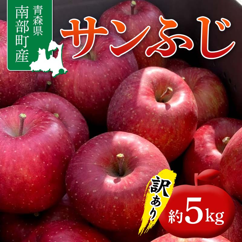 【ふるさと納税】 ≪訳あり≫ 青森県 南部町産 りんご サンふじ 約5kg 【盛果園】 青森りんご リンゴ 林檎 アップル あおもり 青森 南部町 三戸 南部 果物 くだもの フルーツ 家庭用 訳アリ わけあり 規格外 F21U-368