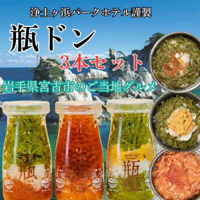【ふるさと納税】浄土ヶ浜パークホテル【瓶ドン浜ノ宝】3本セット【配送不可地域：離島】【1473964】
