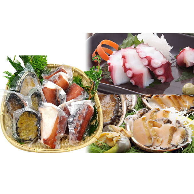 岩手県大船渡市 ふるさと納税 魚介類 貝 魚貝類 加工食品 あわび アワビ 鮑 タコ たこ セット その他 大船渡産 刺身用あわび500g 煮 タコ1kg 岩手県大船渡市