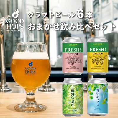 遠野市 ふるさと納税 GOOD HOPS おまかせ飲み比べ6本セット