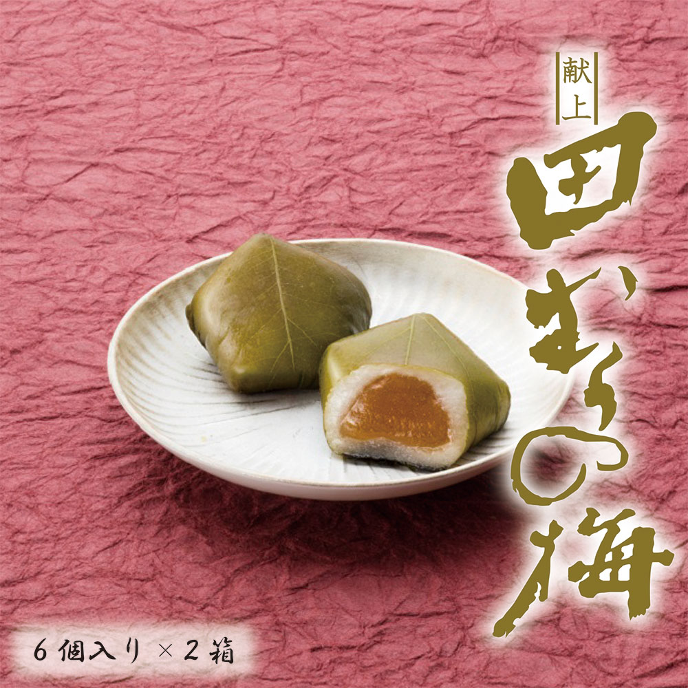 【ふるさと納税】献上田むらの梅6個×2箱 和菓子 和スイーツ 梅 プレゼント ギフト 贈り物