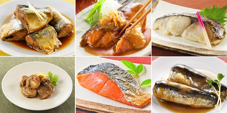 日本限定 サンマ 詰合せ 三陸産 秋刀魚 冷凍 鯖 おかず 新巻 ご飯のおとも サワラ 三陸おのや 惣菜 鮭 家族向け 時雨煮 ホタテ 生姜煮 お弁当  鰯 イワシ梅煮 魚 お惣菜 煮魚６種セット 西京焼 さば味噌煮 レトルト 魚介類・水産加工品