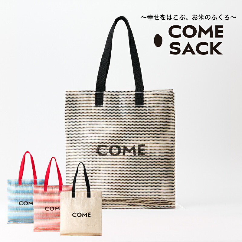 【ふるさと納税】幸せをはこぶお米のふくろ　カムサックミニマルシェRR　ライスレジン　黒/バッグ ばっぐ 米 米袋 ライスレジン こめ コメ 可愛い サステナブル 便利 大容量 内ポケット 手作業 北日本製袋
