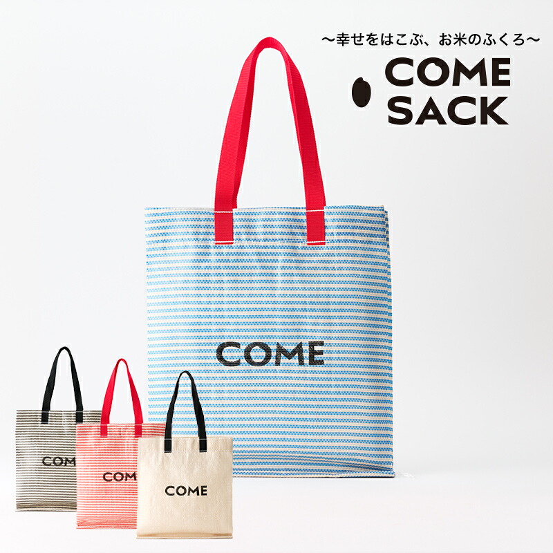 【ふるさと納税】幸せをはこぶお米のふくろ　カムサックミニマルシェRR　ライスレジン　青/バッグ ばっぐ 米 米袋 ライスレジン こめ コメ 可愛い サステナブル 便利 大容量 内ポケット 手作業 北日本製袋 8,640円
