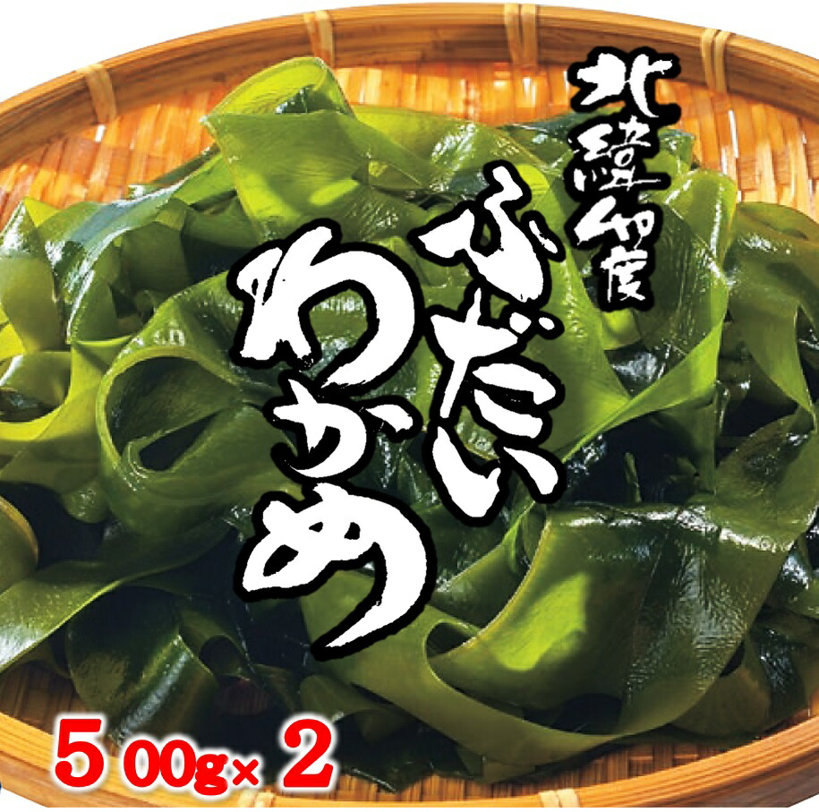 【ふるさと納税】 わかめ ワカメ 北緯40度 ふだいわかめ（湯通し塩蔵わかめ）500g×２袋 三陸産 国産 岩手県産