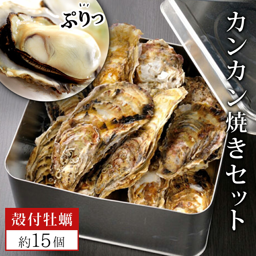 【ふるさと納税】牡蠣 カンカン焼きセット 約15個 宮城県産 漁師のカンカン焼き 生牡蠣 殻付き牡蠣 蒸し牡蠣 焼き牡蠣 牡蠣小屋 三陸 雄勝 かき 殻付き カンカン焼き カンカン 缶 かき カキ 海鮮 海産物 魚介類 魚貝類 貝類 加熱用 取り寄せ 人気 宮城県 石巻市 送料無料