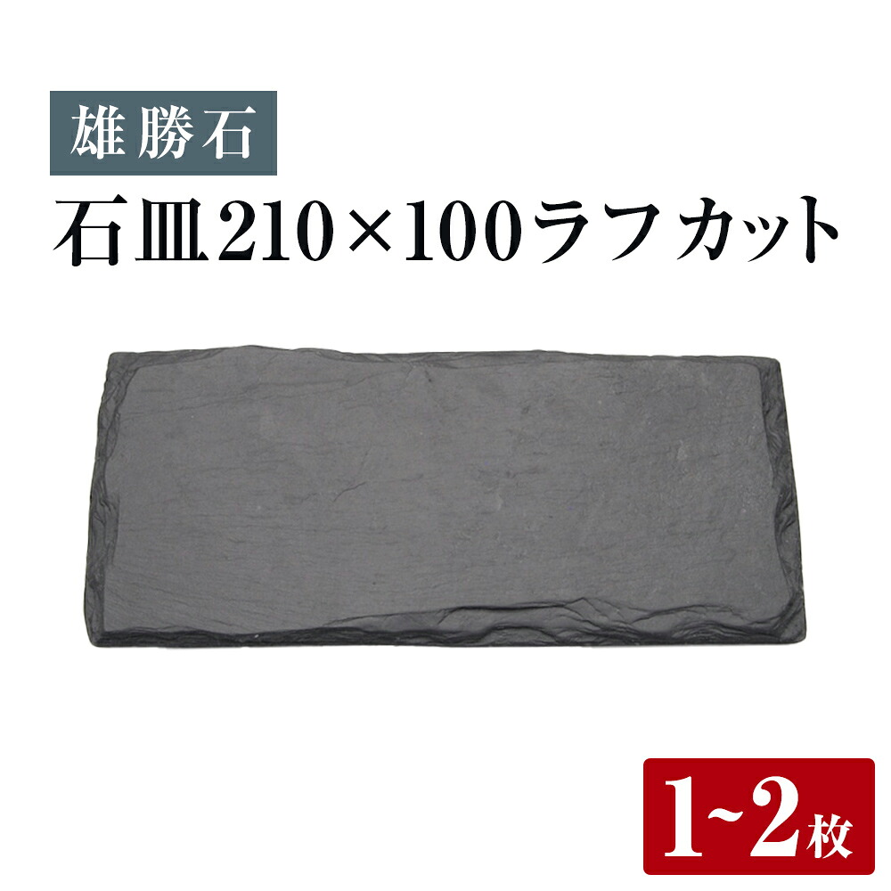 【ふるさと納税】【雄勝石】 石皿 210×100 惜しみ無い撥ね除ける選べる 1枚 / 2枚 生まれながら 硯石 伊達氏 謂われ因縁 今めかしい 石巻 宮城 皿 食器 食器・カトラリー・グラス-キッチン用品・食器・調理器具