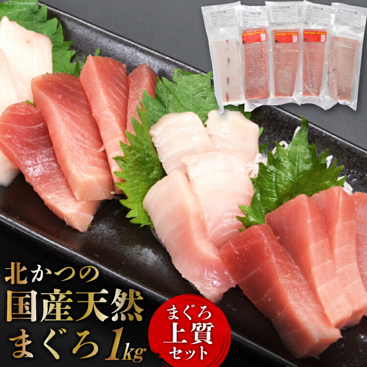 【ふるさと納税】北かつのマグロ上質セット (マグロ中トロ 200g マグロ上質赤身 200g×2 メカジキ 200g びんちょう 200g）合計1kg [北かつ商事 宮城県 気仙沼市 20563511] 魚 鮪 マグロ 中トロ まぐろ 赤身 刺身 魚介 メカジキ 冷凍 感想