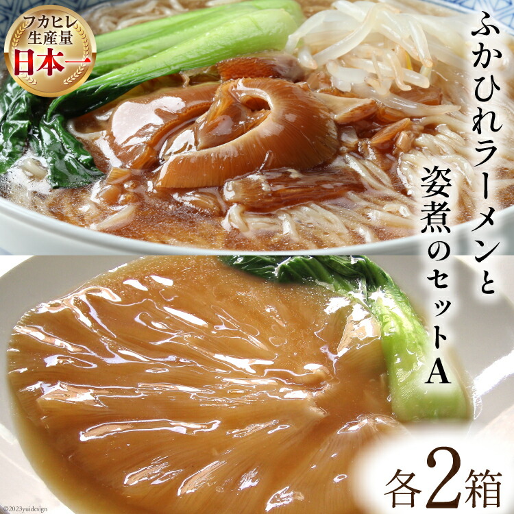 【ふるさと納税】コラーゲン3900mg ふかひれラーメンと姿煮のセットＡ [中華高橋水産 宮城県 気仙沼市 20563465] 鱶鰭 ふかひれ フカヒレ 姿煮 ラーメン ふかひれラーメン コラーゲン 中華 高級 豪華 詰め合わせ