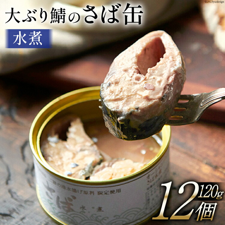 【ふるさと納税】大ぶり鯖のさば缶 12缶 セット 水煮 [モンマルシェ 宮城県 気仙沼市 20565067] 缶詰 サバ缶 サバ 缶詰め かんづめ 鯖 さば さばの水煮 水煮 簡単調理 高級 保存食 常備 常温
