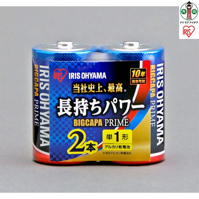 【ふるさと納税】蓄電池 BIGCAPA PRIME 単1形 2本 LR20BP/2P 12個書き割り 独居室 蓄電池 塩基蓄電池 塩基独居室 でんち アイリスオーヤマ | 新やって行く