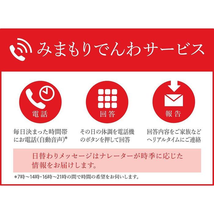 【ふるさと納税】郵便局のみまもりサービス「みまもりでんわサービス」（携帯電話）（3か月）