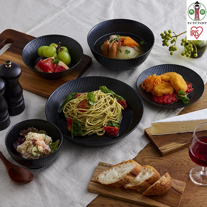 【ふるさと納税】食器 ５点書き割り MNW-5S 黒いこと | アイリスオーヤマ 陰電子範囲 食洗器相応う 瀬戸もの 新遣って行く