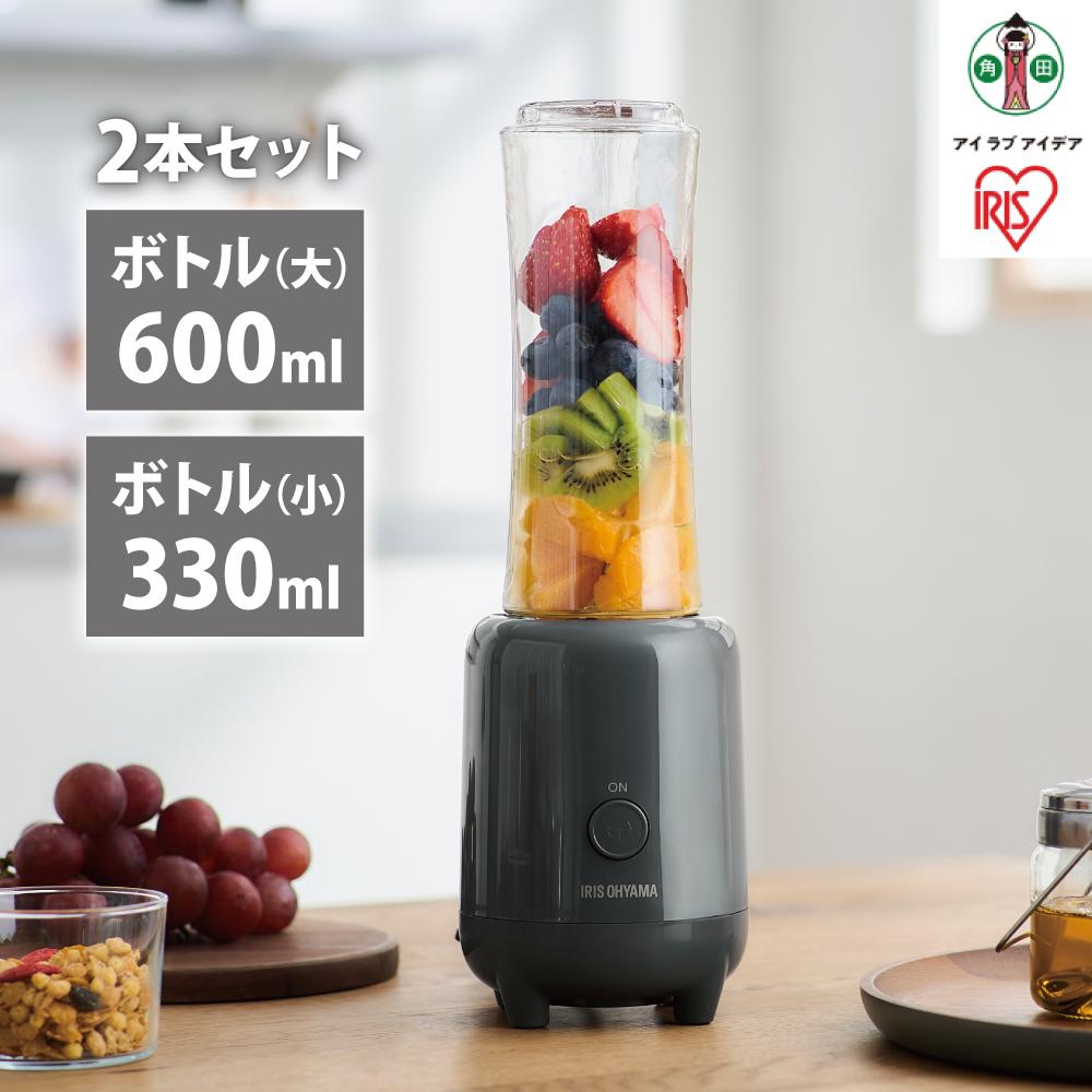 【ふるさと納税】ミキサー ボトルブレンダー 330/600ml 氷相応う ボトルブレンダー アイリスオーヤマ 4枚刃 差し上げ物 今めかしい 勝手もと 家電 電化生産物 IBB-601-H 暗然たる薄墨色 新やって行く 一人暮らし 高だか生活様式 就職祝賀会 進学祝賀会 受かる祝賀会  | 電動ミキサー 飲んだくれ