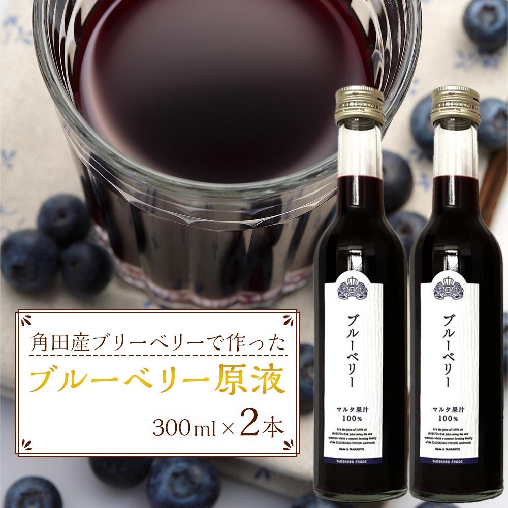 【ふるさと納税】ブルーベリー 原液 600ml ( 300ml × 2本 ) | ブルーベリー100% ブルーベリー無添加 ブルーベリージュース 果実 くだもの フルーツ 飲料 果実飲料 ドリンク 完熟 小粒 アントシアニン 人気 おすすめ 宮城|宮城県角田市