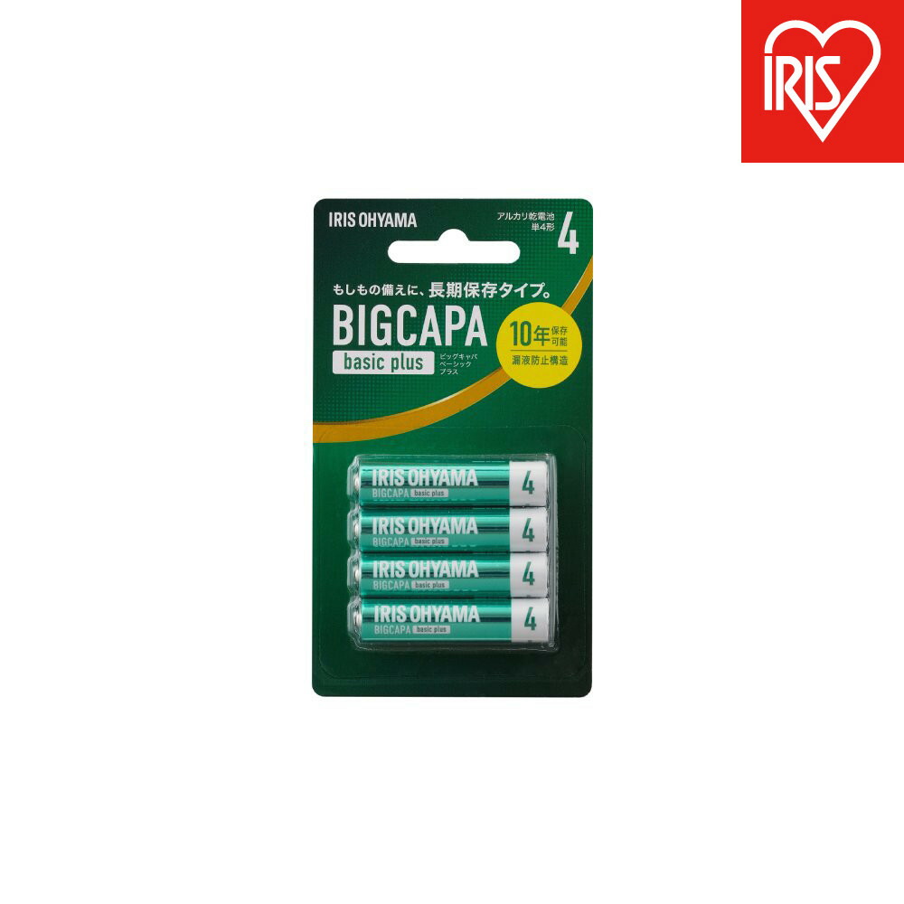 【ふるさと納税】【4本&times;12パック】BIGCAPA basic+ 単4アルカリ乾電池4本ブリスターパック　LR03Bbp/4B｜宮城県角田市