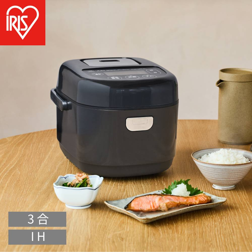 【ふるさと納税】IHジャー炊飯器 3合 RC-IKB30-B ブラック | 炊飯器 3合 Ih 一人暮らし ジャー炊飯器 5.5合 炊飯ジャー 炊き込み 無洗米 玄米 雑穀米 新生活 おしゃれ 省エネ エコモード プレゼント ギフト アイリスオーヤマ