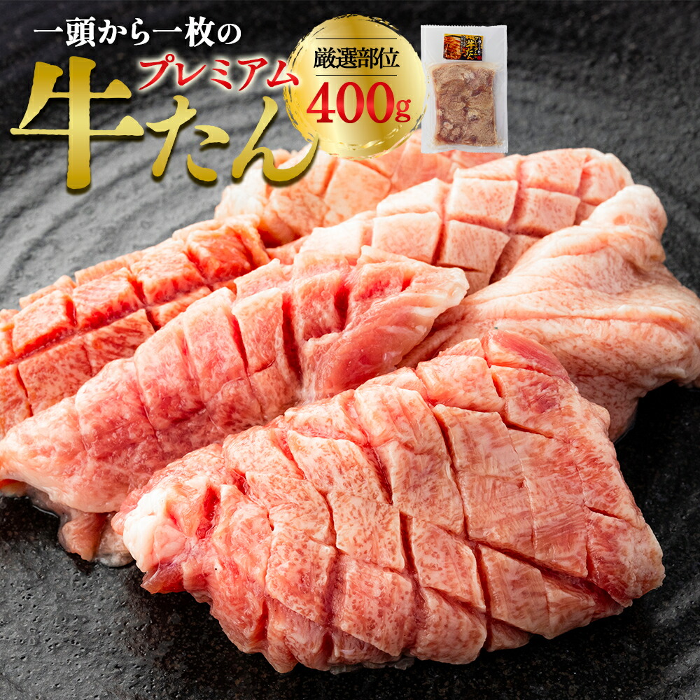 【ふるさと納税】 プレミアムな牛たん200ｇ×2　計400ｇ【04209-0288】