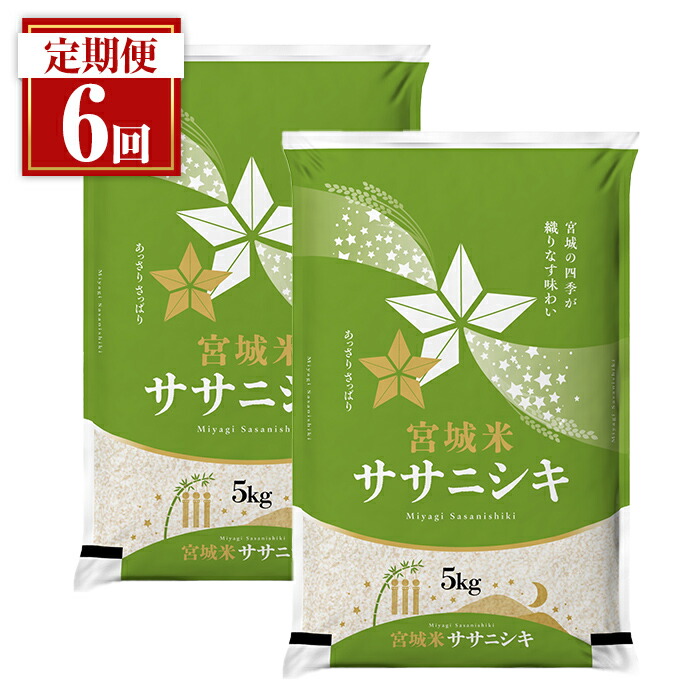 【ふるさと納税】 ＜隔月定期便＞ 【全6回】 宮城県登米市産 ササニシキ 合計60kg(10kg×6回) 2ヶ月毎 精米 お米 おこめ 米 ささにしき コメ 白米 ご飯 ごはん おにぎり お弁当 ブランド米 頒布会【登米ライスサービス株式会社】tm163