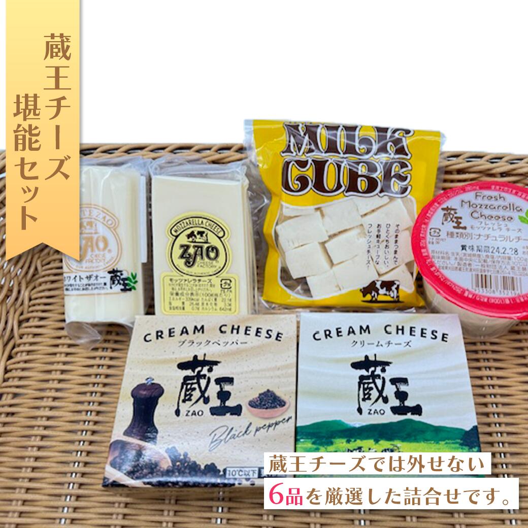 【ふるさと納税】蔵王チーズ　堪能セット〔６種入り〕　【04301-0160】