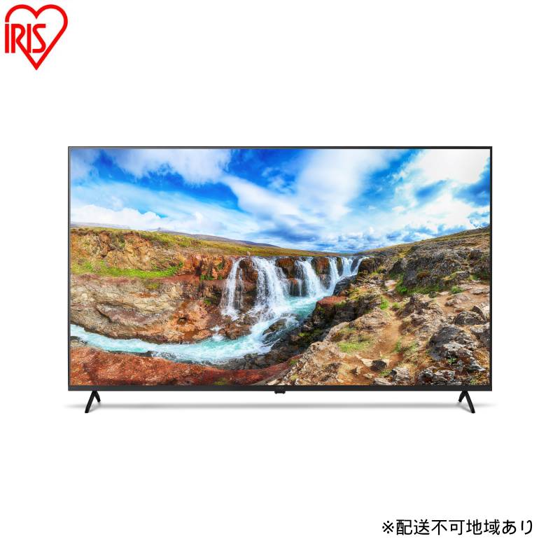 【ふるさと納税】65V型 4Kスマート液晶テレビ LT-65UGX-F1 ブラック テレビ 液晶テレビ 65v 型 4K インターネット対応 スマートテレビ GoogleTV チューナー内蔵 動画配信サービス 音声検索 音声操作 Wチューナー tv 65 アイリスオーヤマ