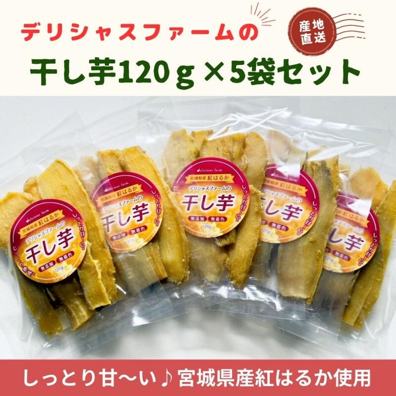 【ふるさと納税】 デリシャスファームの干し芋120ｇ×5袋セット
