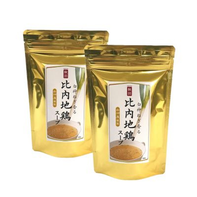 【ふるさと納税】白神屋 白神ねぎ香る 比内地鶏スープ 84g（7g×12包）×２袋セット 即席スープ 日本三大地鶏 深い味わい コク 香り高い 調味料 　お届け：入金確認後、2週間～1か月程度でお届けします。