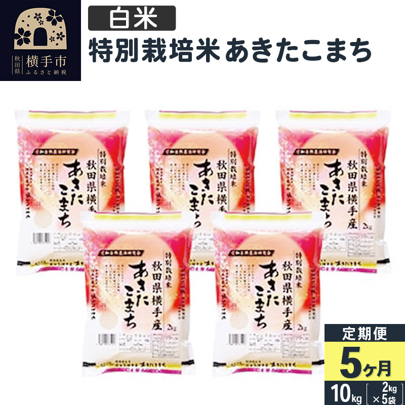 春の新作 《定期便5ヶ月》令和4年産 特別栽培米あきたこまち