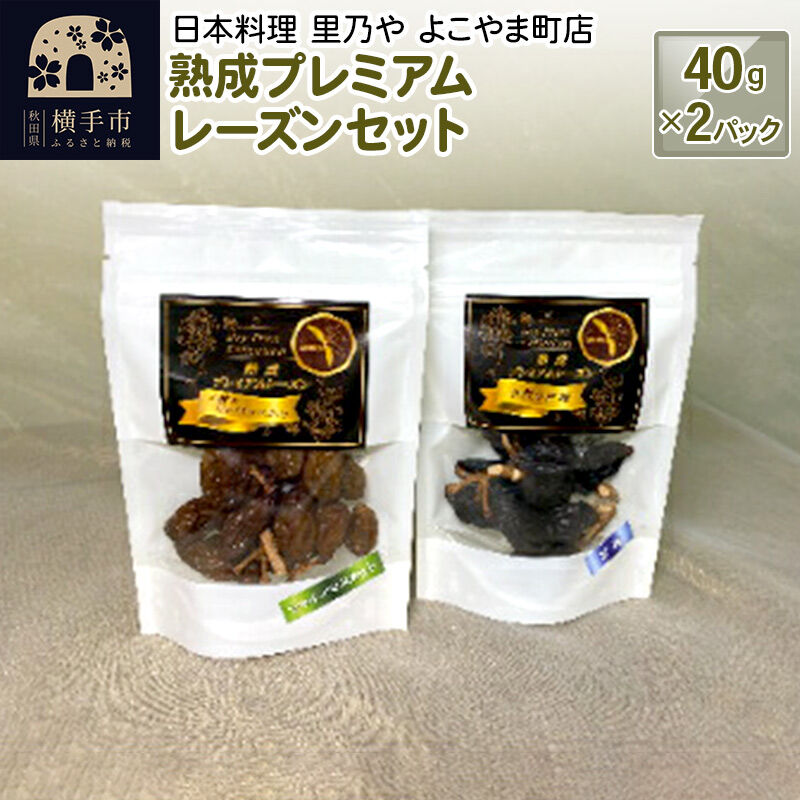 【ふるさと納税】熟成プレミアムレーズンセット 40g×2パック [ドライフルーツ レーズン 枝付き ギフト]