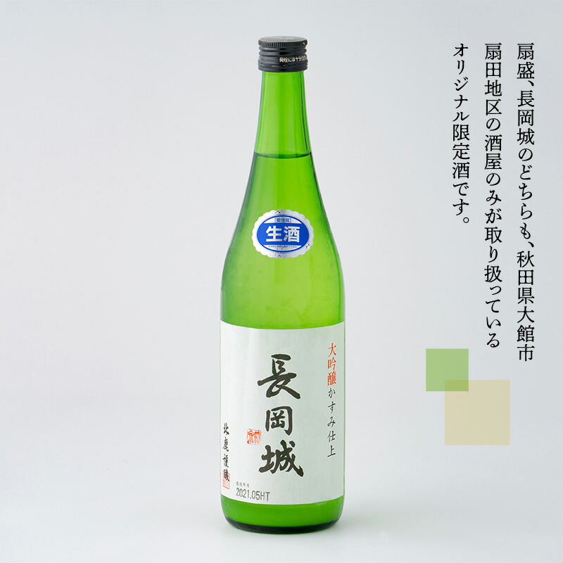 【ふるさと納税】110P4001大吟醸扇盛720ml長岡城720ml