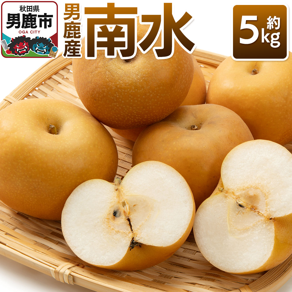 【ふるさと納税】【令和8年度 早期受付】 南水 約5kg 10月中旬～11月中旬発送 梨 旬の果物 ギフト 秋田県 男鹿市 男鹿ファーム直売所｜秋田県男鹿市