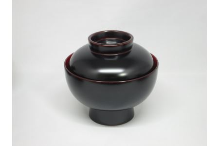 【ふるさと納税】川連塗師細工 雑煮椀 溜内朱【佐藤豊八バス発着場】[C5802] 食器-煮物椀-食器・カトラリー・グラス