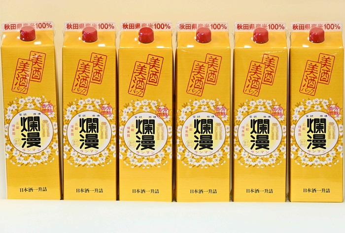 【ふるさと納税】美酒爛漫 美酒パック1.8L入り 6本 普通酒 燗酒コンクール金賞【大友屋】[N3-4901]