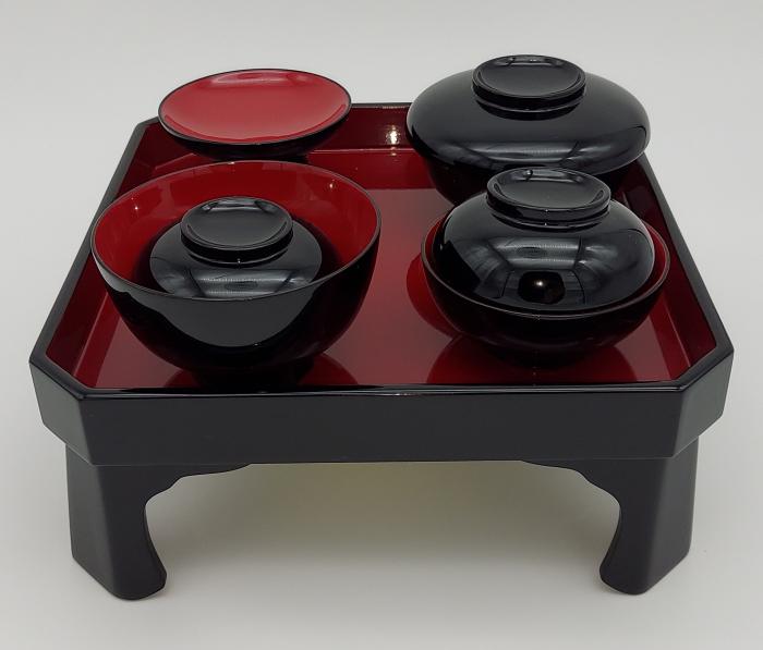 【ふるさと納税】川連漆器 御喰い初めセット【丸利漆工所】[Q9-5701]