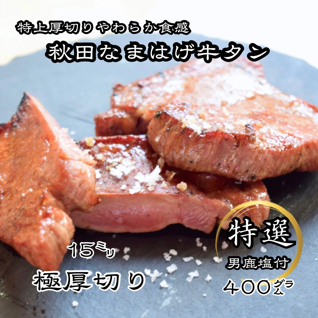 【ふるさと納税】牛タン 厚切り牛タン 秋田 なまはげ なまはげ牛タン ギフト 贈答 お取り寄せグルメ 400g 【和風ダイニング神楽】[H11302]｜秋田県湯沢市
