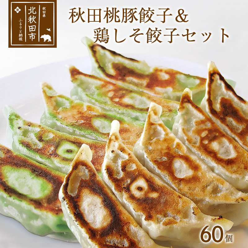 秋田桃豚餃子&鶏しそ餃子セット 60個 ギフト 贈答