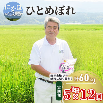 新版 ふるさと納税 令和2年産 土づくり実証米 ひとめぼれ定期便 5kg 12回 計60kg 精米 12ヵ月 12ヶ月 12カ月 12ケ月 定期便 お米 米 第1位獲得 Www Lexusoman Com