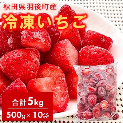 【ふるさと納税】冷凍いちご　5kg（500g×10）国産 イチゴ ジャム スムージー お菓子づくり 大容量 果物 フルーツ 冷凍果物 冷凍フルーツ そのまま トッピング フローズンイチゴ ストロベリー