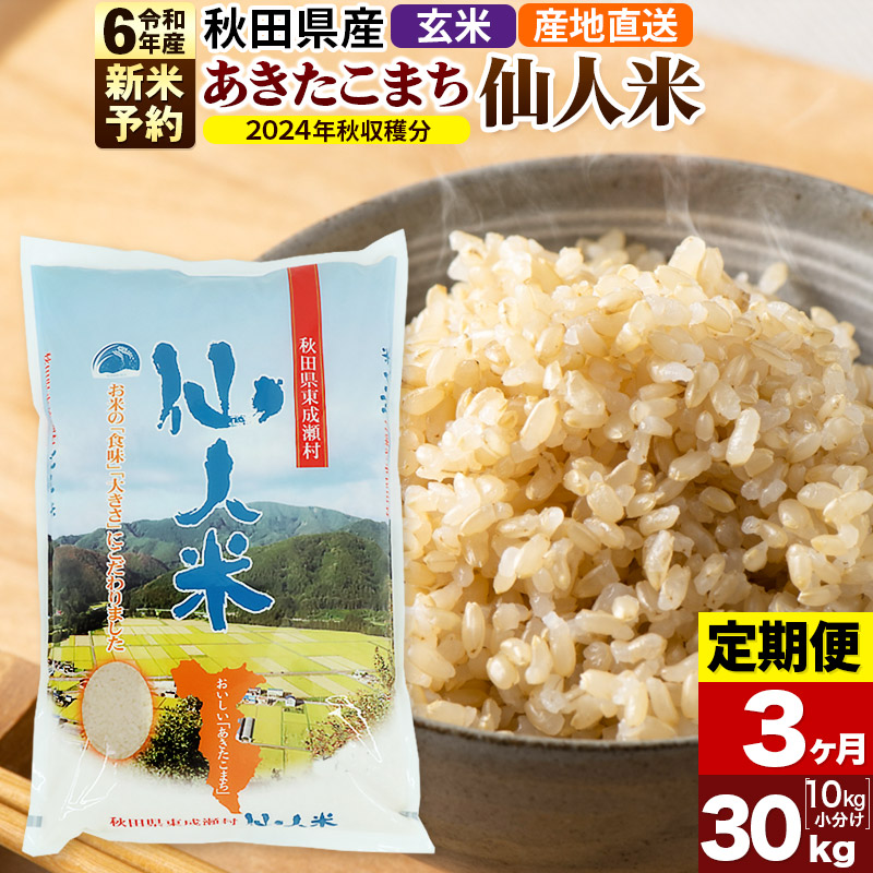 令和4年度 秋田県産あきたこまち 玄米30キロ - 米