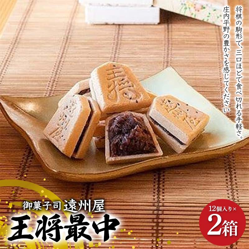 【ふるさと納税】王将最中 12個入り 2箱セット F2Y-4436
