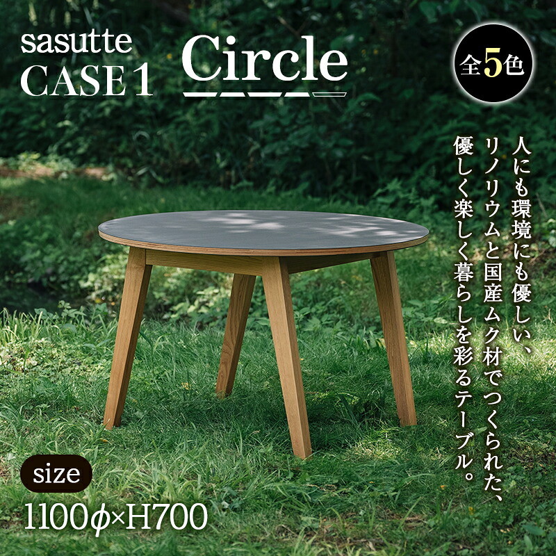 【ふるさと納税】sasutte CASE1 Circle（色合い/5色）サスッテ リノリューム 倶楽部【雑貨・日備品・室内装飾・一覧表】 F2Y-5392