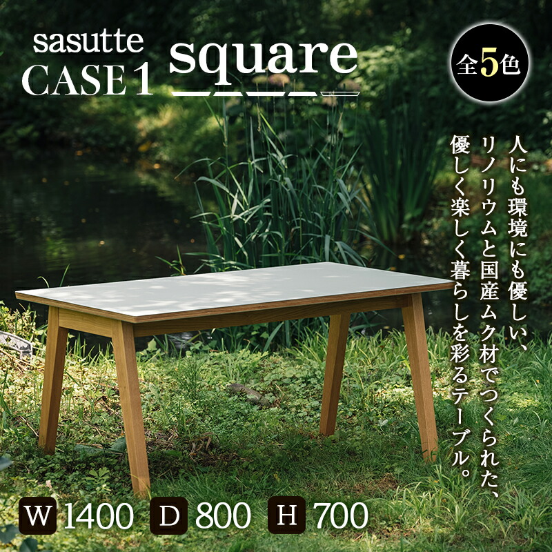 【ふるさと納税】sasutte CASE1 Square（色つや/5色） サスッテ リノリューム 真四角【雑貨・日装置・室内装飾・速見表】 F2Y-5398