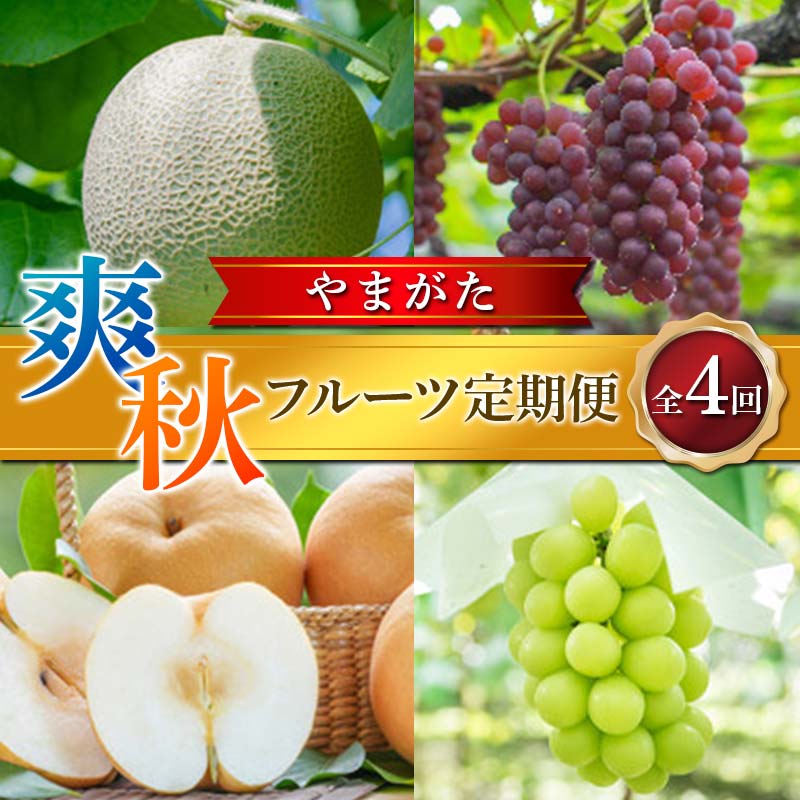 【ふるさと納税】 ≪2025年先行予約≫ 全4回 やまがた爽秋フルーツ定期便 FSY-1250