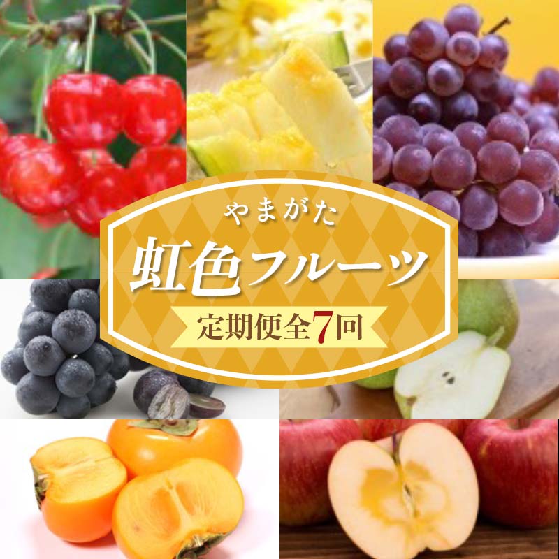 【ふるさと納税】【2026年発送先行予約】やまがた虹色フルーツ定期便（全7回） FSY-2606