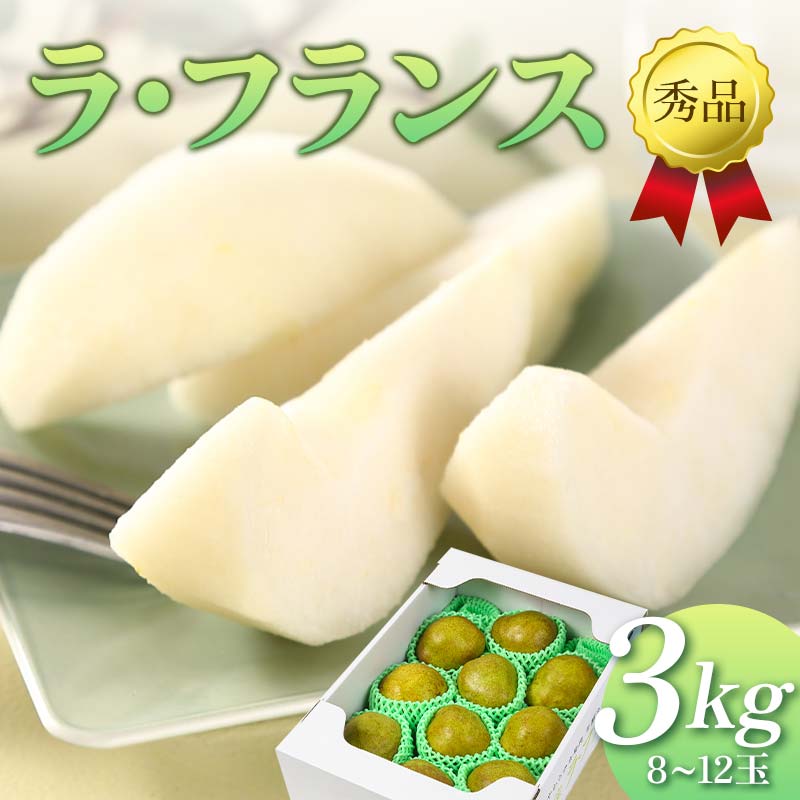【ふるさと納税】【先行予約（2025年11月中旬頃より順次発送）】ラ・フランス 3kg 秀品 FSY-2090
