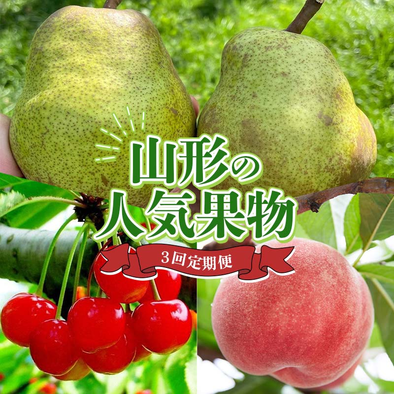 【ふるさと納税】 山形の人気果物3回便 FSY-2339