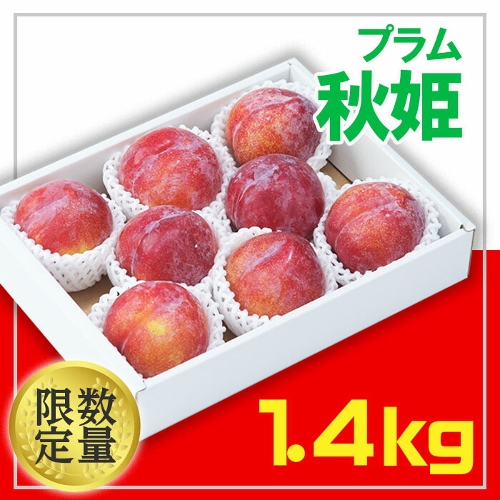 【ふるさと納税】★フルーツ王国山形★山形プラム(秋姫)1.4kg 【令和7年産先行予約】FS24-600 くだもの 果物 フルーツ 山形 山形県 山形市 お取り寄せ 2025年産