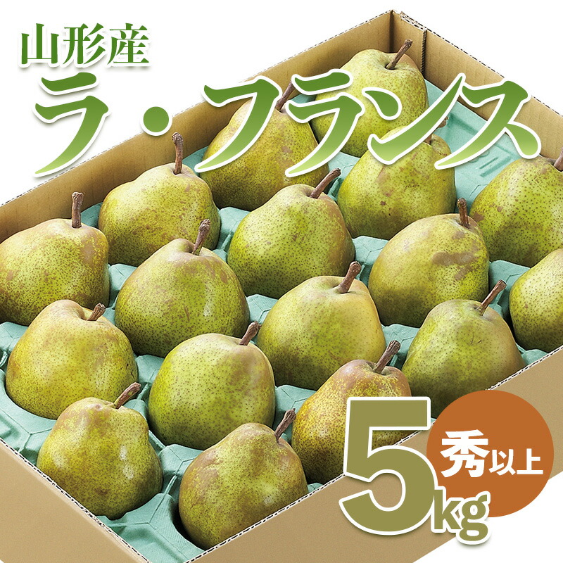 【ふるさと納税】山形市産 ラ・フランス 秀以上 5kg(18～20玉）  FZ21-931