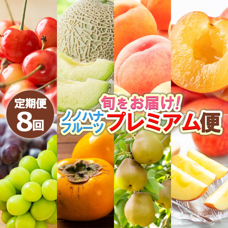【ふるさと納税】【定期便8回】★100セット限定★ノノハナフルーツプレミアム便 旬をお届け！ 【令和7年産先行予約】FS24-789