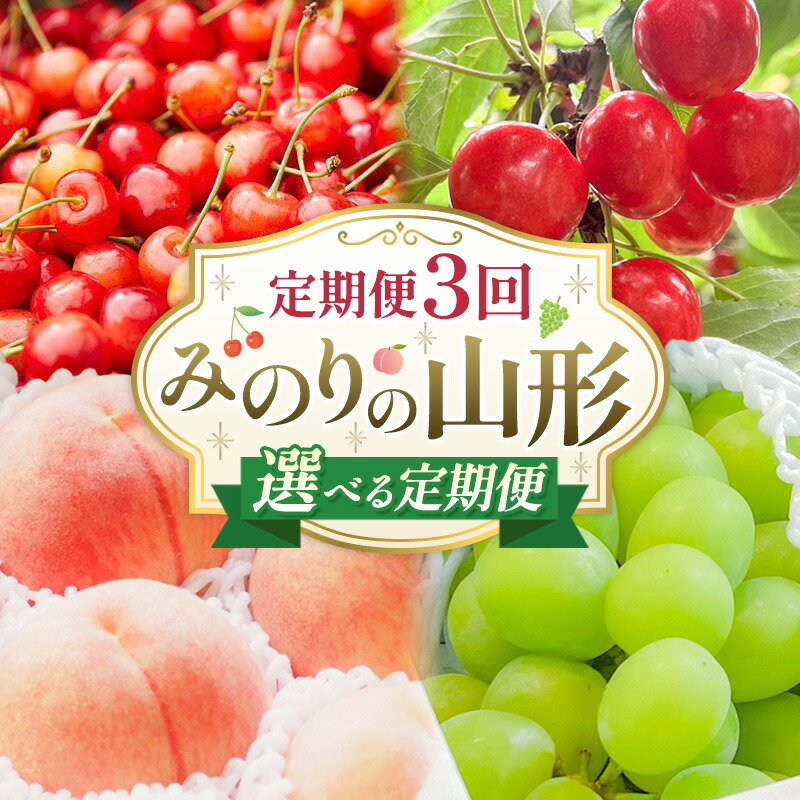 【ふるさと納税】【定期便3回】みのりの山形～選べる定期便～ くだもの 果物 フルーツ 山形 山形県 山形市 お取り寄せ｜山形県山形市 24,850円